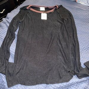 Elegant Black Crew Neck Sweater